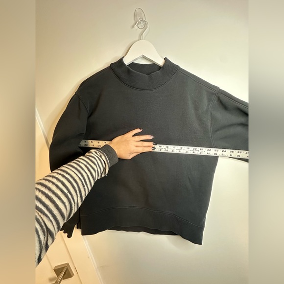 Everlane Crewneck Comfy Casual Sporty  Sweatshirt  Cotton Bkend  Black Sz Small - Picture 16 of 17